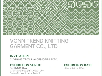 Vonn Trend Knitting Garment apresentará a coleção mais recente na Clothing Te...