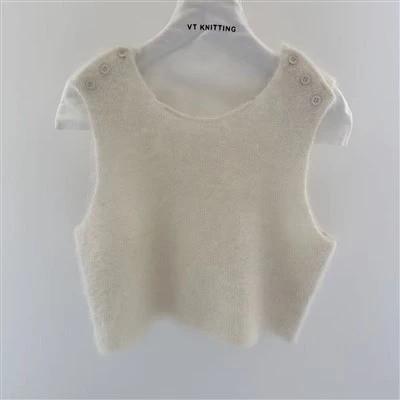Tops de designer de lã misturados