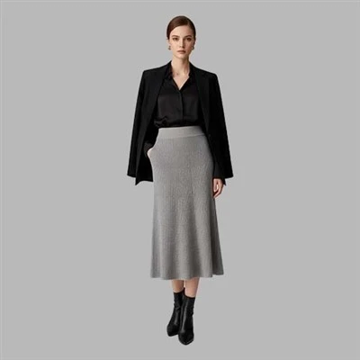 Vestido Lã Cinza