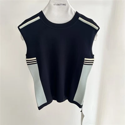Tops pretos do designer de senhoras