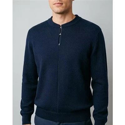 Suéter de malha macia para exterior masculino