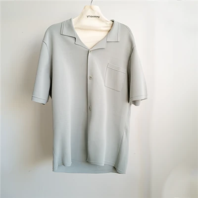 Jaqueta masculina com mangas de malha