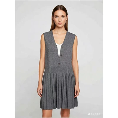 Peças de malha femininas de lã Merino