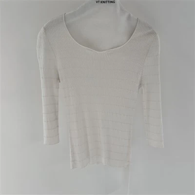 Top de designer de seda para mulheres