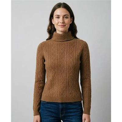 Suéter feminino de gola alta